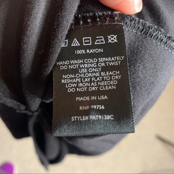 Painted Threads- Black Button Up High Low Top L - Picture 9 of 9